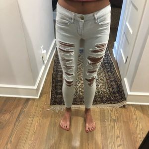 American Eagle ripped jeans
